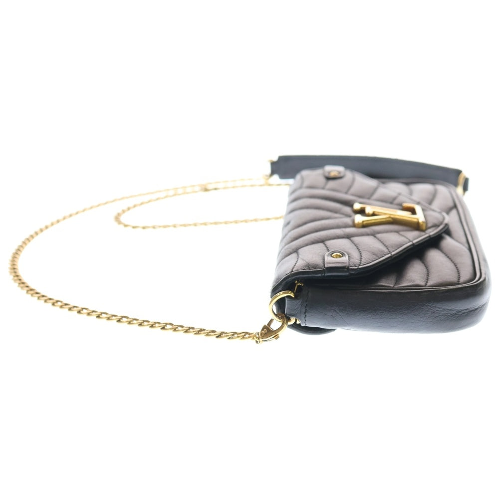 LOUIS VUITTON(ルイヴィトン) ニューウェーブ LV ロゴ レザー チェーン