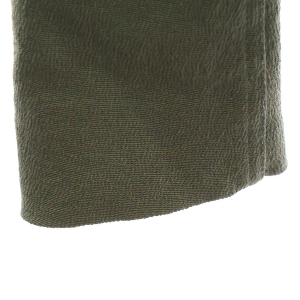 Rick Owens(リックオウエンス) 18SS ハイネック コットン ドレープ ジップアップジャケット グリーン RP18S8731-GG