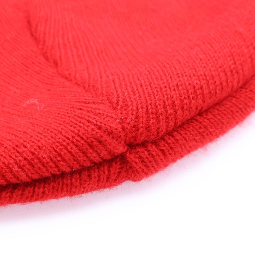 SUPREME(シュプリーム) 18AW Classic Logo Script Beanie クラシック ロゴデザイン スクリプト ビーニー ニット帽 レッド
