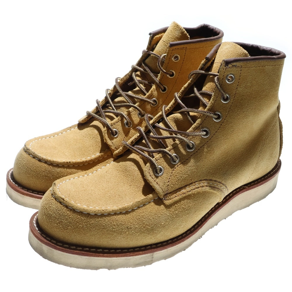 RED WING(レッド ウイング) 6-INCH CLASSIC MOC クラシック モック スエード レースアップ ブーツ ベージュ 8833