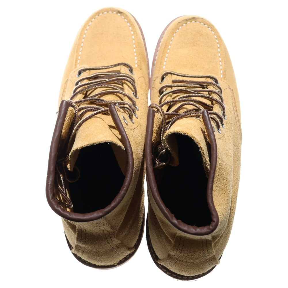 RED WING(レッド ウイング) 6-INCH CLASSIC MOC クラシック モック スエード レースアップ ブーツ ベージュ 8833