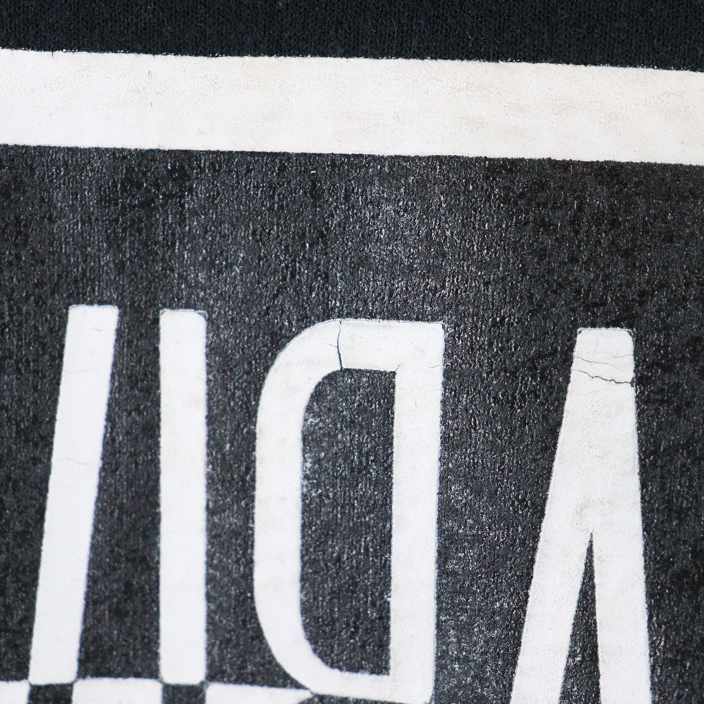 ELVIRA(エルビラ) フロントロゴプリント クルーネック スウェット トレーナー ブラック