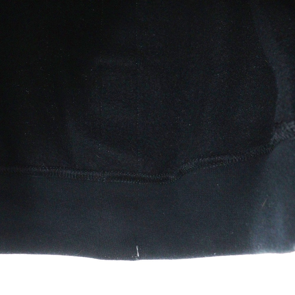 ELVIRA(エルビラ) フロントロゴプリント クルーネック スウェット トレーナー ブラック