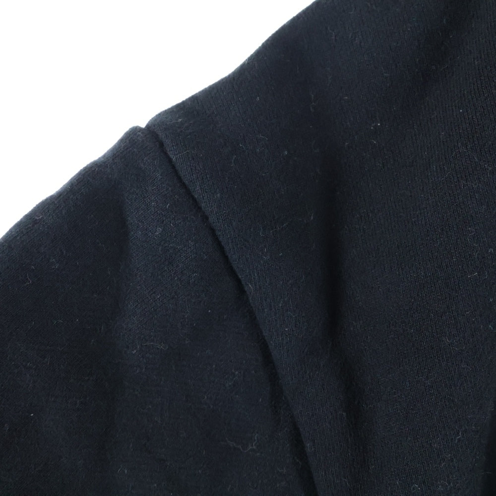 UNKNOWN LONDON(アンノーンロンドン) DETACHABLE PANEL RIBCAGE HOODIE デタッチャブルパネル リブゲージ プルオーバーフーディー パーカー スウェット ブラック