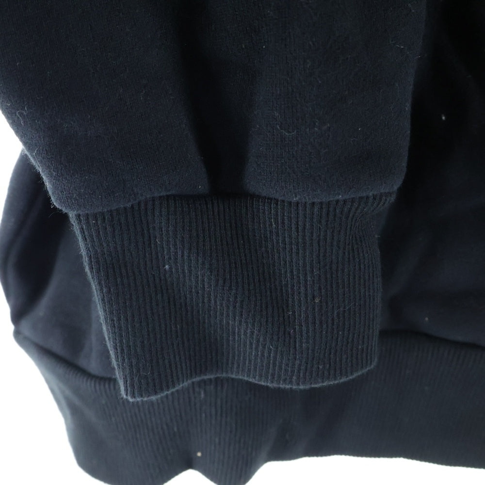 UNKNOWN LONDON(アンノーンロンドン) DETACHABLE PANEL RIBCAGE HOODIE デタッチャブルパネル リブゲージ プルオーバーフーディー パーカー スウェット ブラック