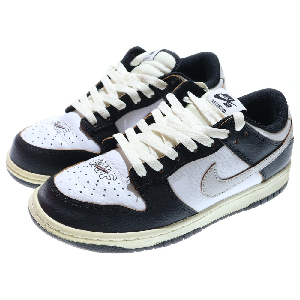 NIKE SB(ナイキエスビー) ×HUF DUNK SB LOW OG QS SAN FRANCISCO ハフ ダンク サンフランシスコ ローカットスニーカー レディース ブラック/ホワイト US6.5/24.5cm FD8775-001
