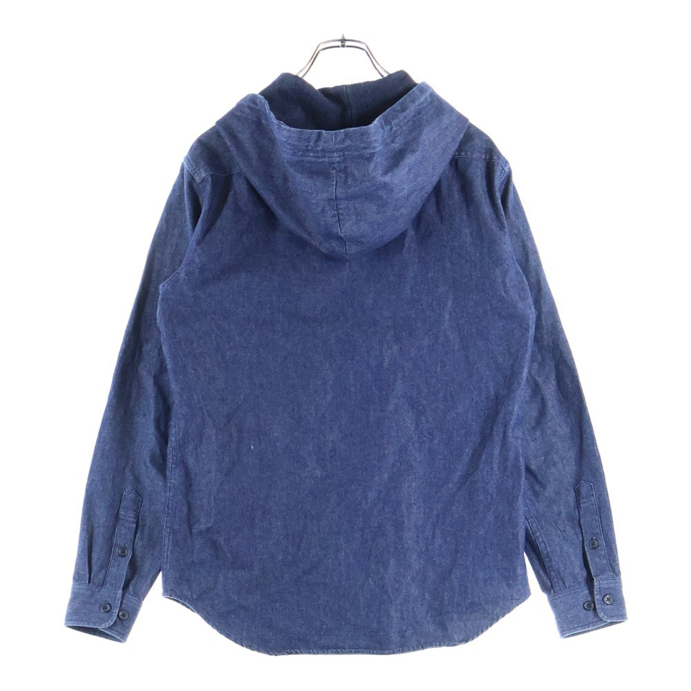 SUPREME(シュプリーム) 12AW Hooded Denim Shirt ダブルフラップポケット フーデッド デニム長袖シャツ インディゴ