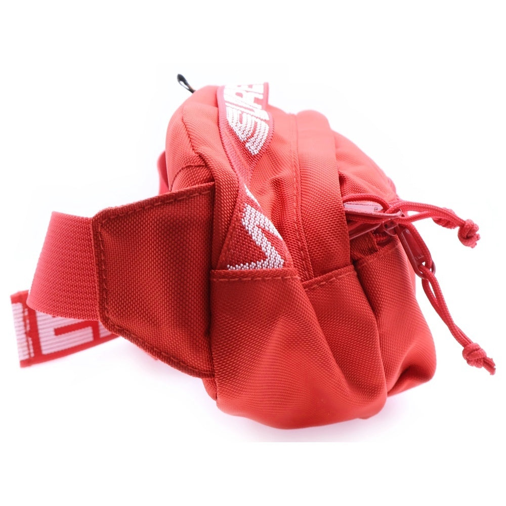 SUPREME(シュプリーム) 18SS CORDURA Waist Bag コーデュラ フロントボックスロゴデザイン ウエストバック ショルダーバッグ レッド