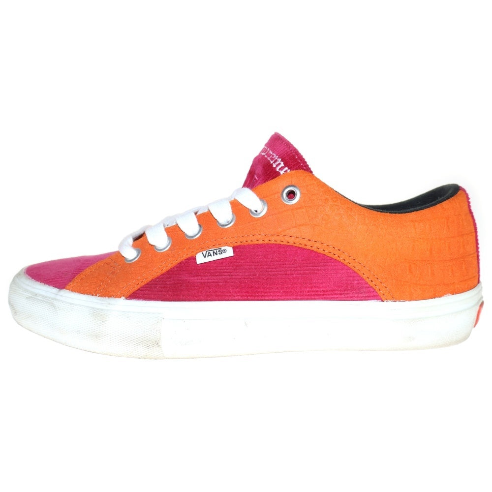 SUPREME(シュプリーム) ×VANS LAMPIN PRO RUST CROC SUEDE バンズ ランピン プロ ラスト クロコ スエード ローカットスニーカー オレンジ/ピンク US10/28cm VN0A38JOPUJ