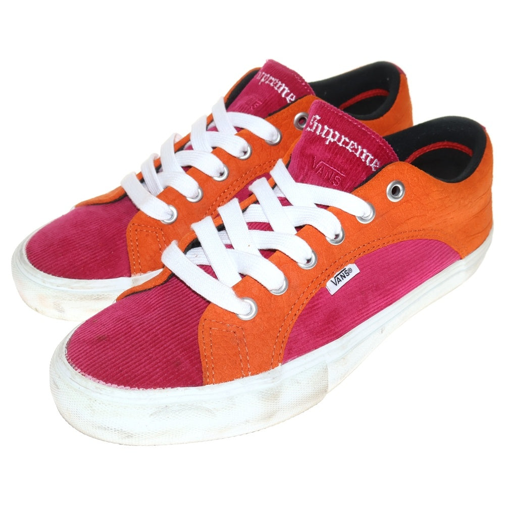 SUPREME(シュプリーム) ×VANS LAMPIN PRO RUST CROC SUEDE バンズ ランピン プロ ラスト クロコ スエード ローカットスニーカー オレンジ/ピンク US10/28cm VN0A38JOPUJ