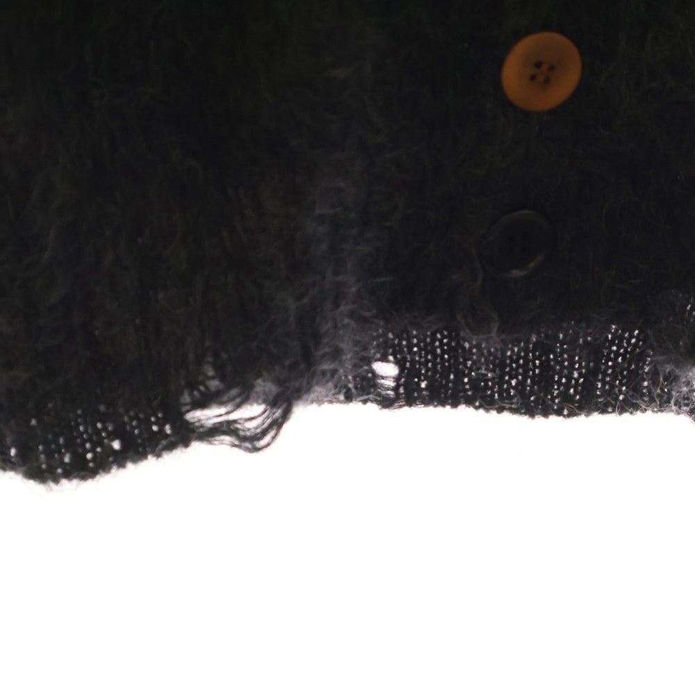 UNDERCOVER(アンダーカバー) 23AW モヘア ダメージ加工 ウール ニット カーディガン グレー UC2C9903