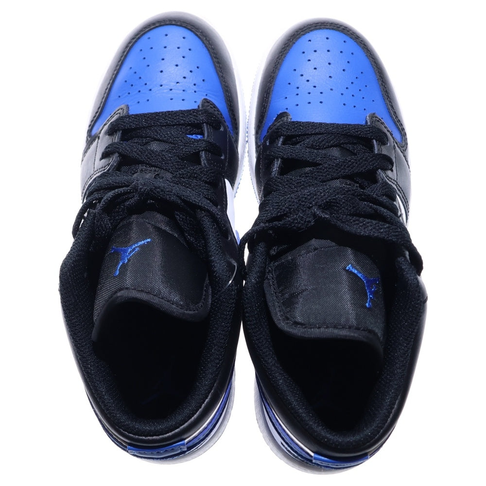 NIKE(ナイキ) GS AIR JORDAN 1 LOW BLACK WHITE ROYAL BLUE エアジョーダン1 ブラック ホワイト ロイヤルブルー ローカットスニーカー キッズ ブルー US4Y/23cm 553560-140