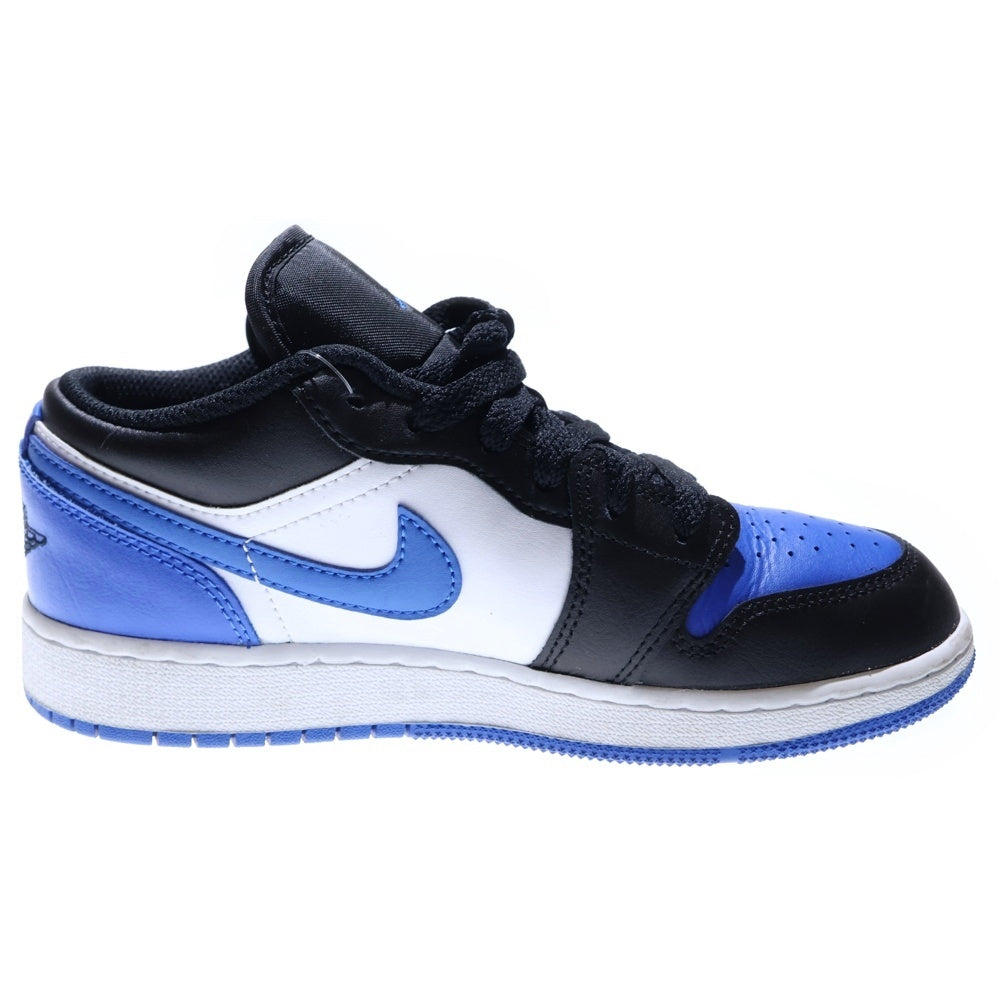 NIKE(ナイキ) GS AIR JORDAN 1 LOW BLACK WHITE ROYAL BLUE エアジョーダン1 ブラック ホワイト ロイヤルブルー ローカットスニーカー キッズ ブルー US4Y/23cm 553560-140