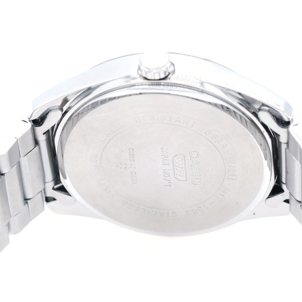 CASIO(カシオ) MTP-1302D-1A1JF デイデイト バーインデックス アナログウオッチ 腕時計 シルバー
