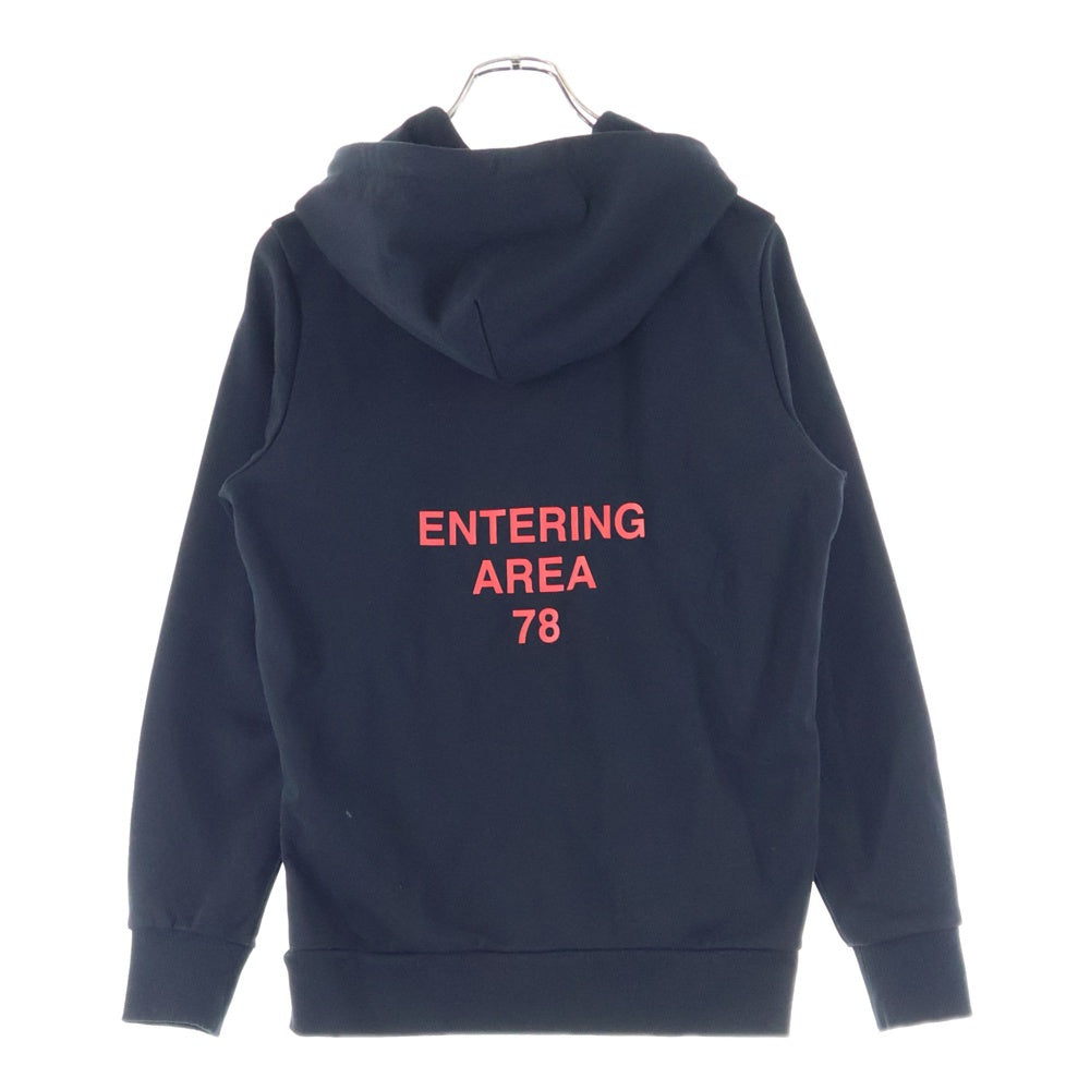 DIESEL(ディーゼル) S-GIRK-HOOD-ZIP 胸ロゴデザイン フーデッド ジップアップ スウェット パーカー ブラック A03371