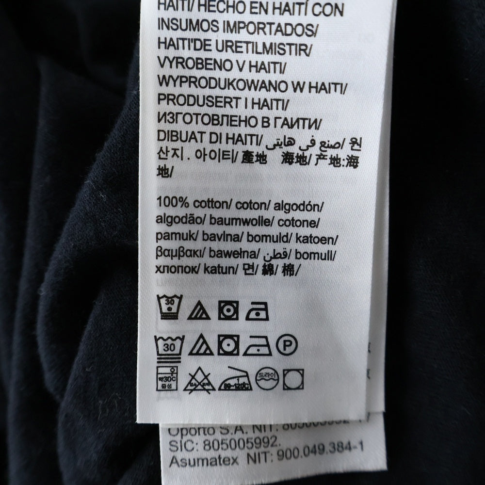 Calvin Klein(カルバンクライン) CKロゴプリント クルーネック 長袖Tシャツ カットソー ブラック