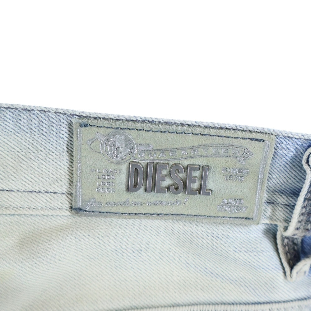 DIESEL(ディーゼル) FAITHLEGG ダメージ加工 ジップフライ デニム スキニーパンツ インディゴ レディース 02275