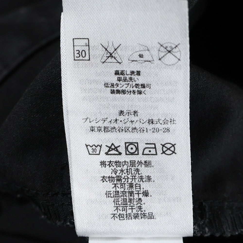 Armani Exchange(アルマーニ エクスチェンジ) コットンストレッチ ジップフライ デニムスキニーパンツ ブラック レディース