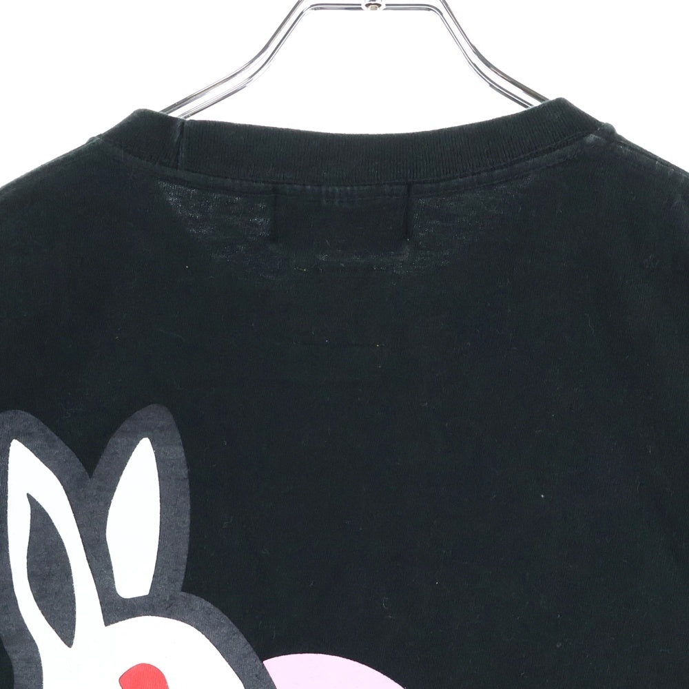 SAPEur(サプール) ×FR2 ハートラビット プリント バレンタイン 長袖ロングスリーブTシャツ カットソー ブラック