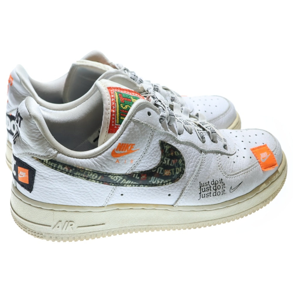 NIKE(ナイキ) AIR FORCE 1 07 PRM JDI エアフォース1 ジャスト ドゥ イット ローカットスニーカー ホワイト US8/26cm AR7719-100