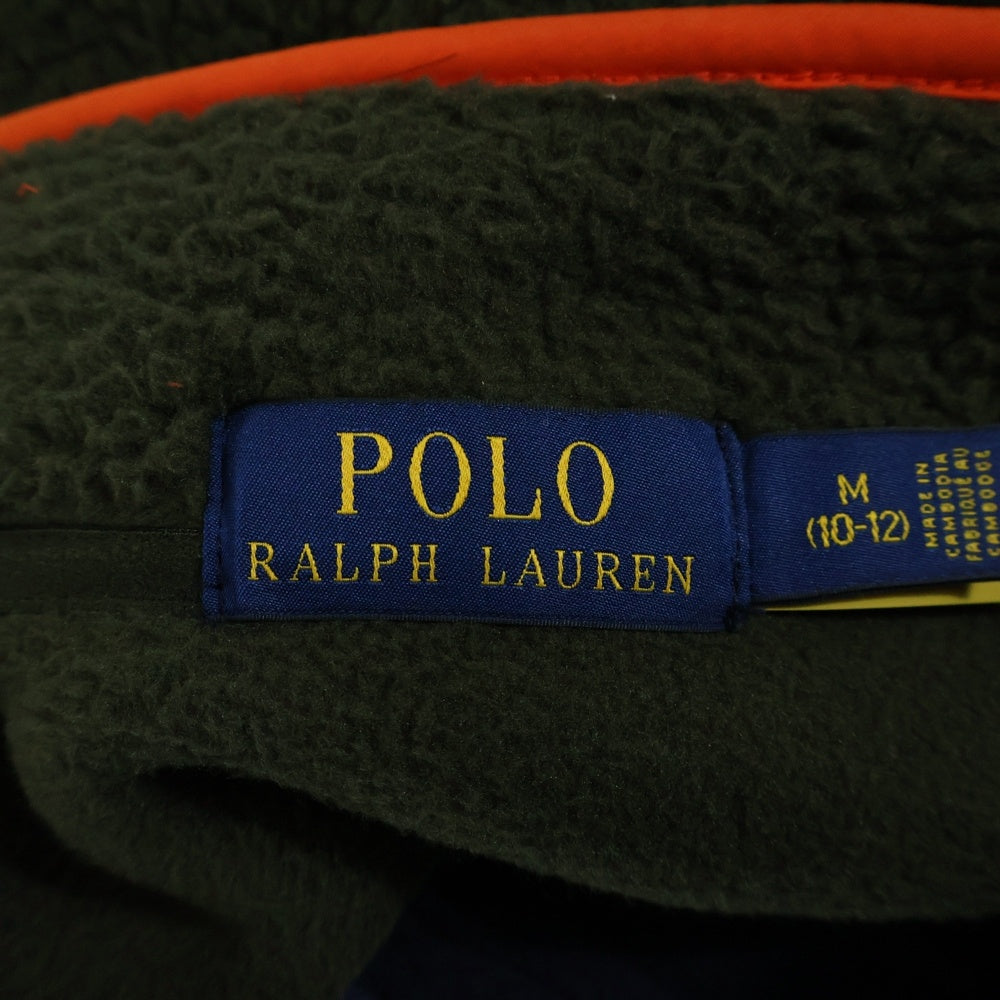POLO RALPH LAUREN(ポロラルフローレン) ハーフジップ フリース プルオーバー ジャケット カーキ レディース