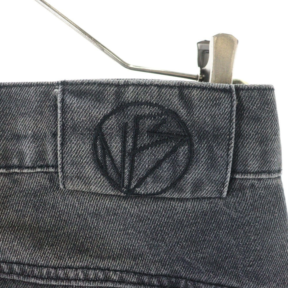 NO/FAITH STUDIOS(ノーフェイスストゥディオス) SUN FADED DUNE BAGGY DENIM サンフェイド ジップフライ バギーデニムパンツ ブラック