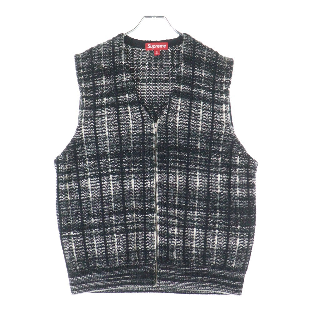 SUPREME(シュプリーム) 25SS Speckled Zip Up Sweater Vest スペックルド ジップアップ セーターベスト ブラック