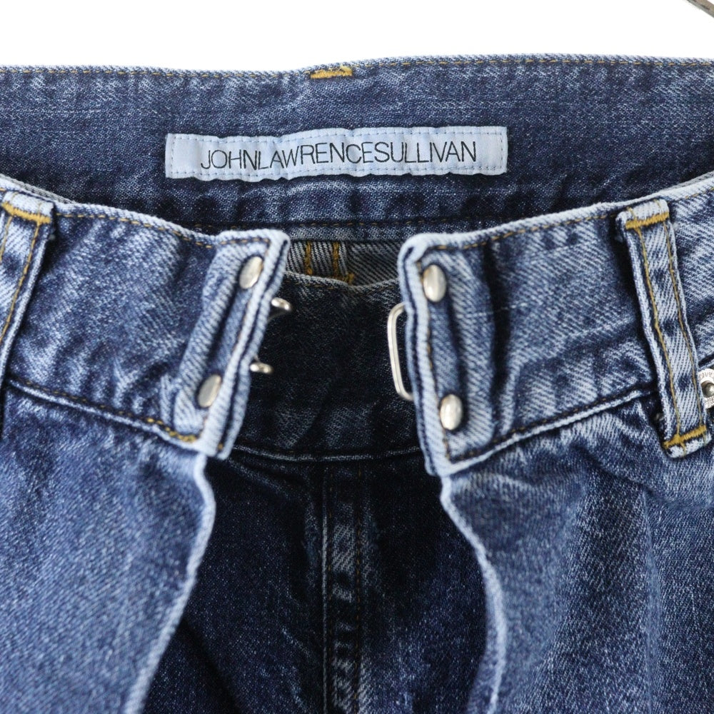 JOHN LAWRENCE SULLIVAN(ジョンローレンスサリバン) WASHED DENIM WIDE PANTS ウォッシュドデニム フロントフック ワイドパンツ インディゴ JLS-02-22