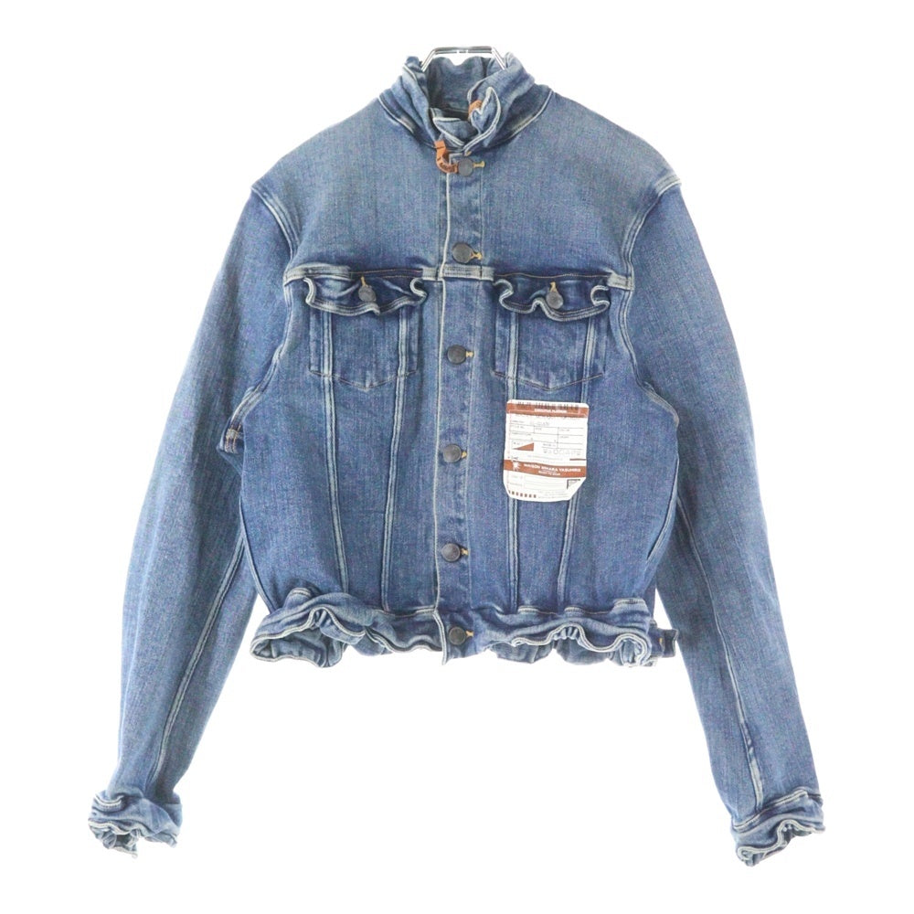 MAISON MIHARAYASUHIRO(メゾンミハラヤスヒロ) 21AW SHRANK DENIM BLOUSON シュランク コットンストレッチ デニムジャケット ブルゾン インディゴ レディース B07BL171