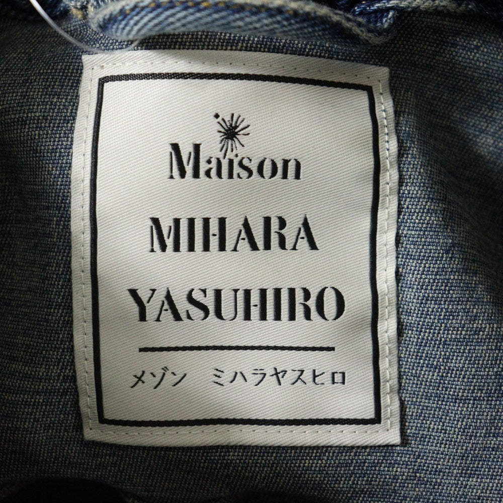 MAISON MIHARAYASUHIRO(メゾンミハラヤスヒロ) 21AW SHRANK DENIM BLOUSON シュランク コットンストレッチ デニムジャケット ブルゾン インディゴ レディース B07BL171