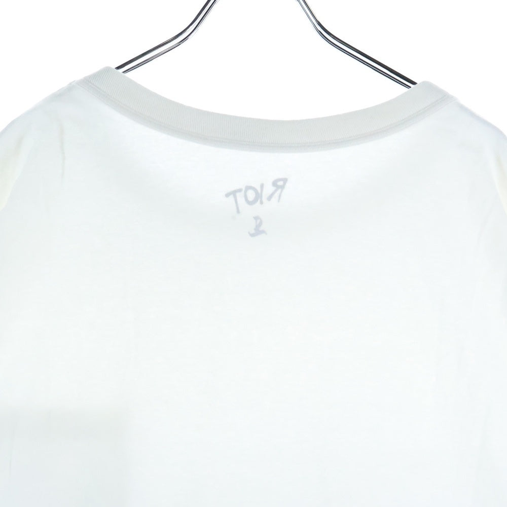 FACETASM(ファセッタズム) RIOT BRAID CORD TEE ライオット フロントポケット 半袖Tシャツ カットソー ホワイト RF20AW-TEE-U02