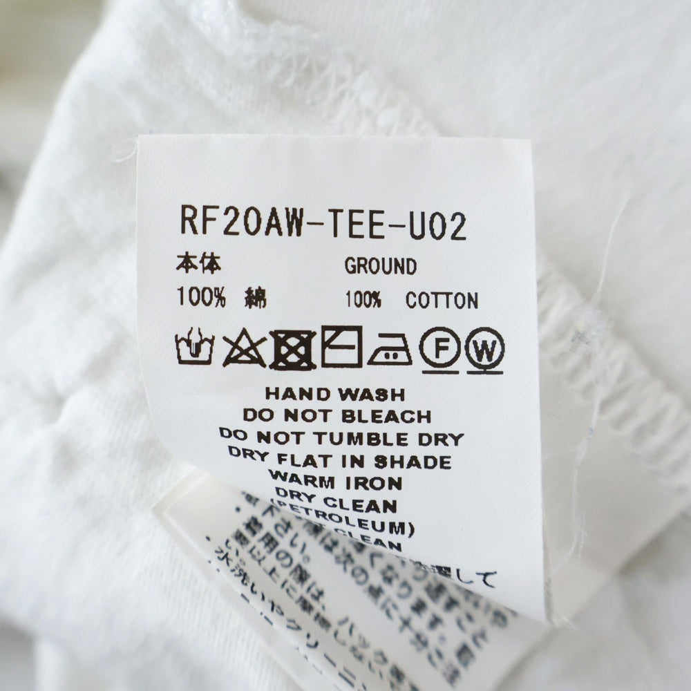 FACETASM(ファセッタズム) RIOT BRAID CORD TEE ライオット フロントポケット 半袖Tシャツ カットソー ホワイト RF20AW-TEE-U02