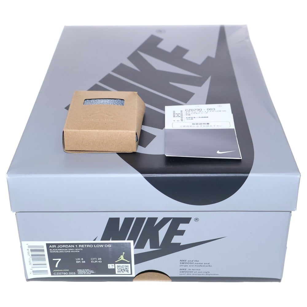 NIKE(ナイキ) AIR JORDAN 1 RETRO LOW OG SHADOW エアー ジョーダン レトロ シャドー ローカットスニーカー レディース グレー US7/25cm CZ0790-003