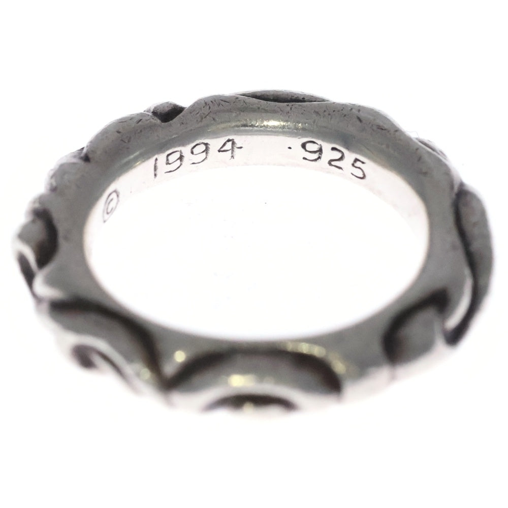 大幅値下 クロムハーツ Chrome Hearts シルバー スクロールバンド 極美品▽CHROME HEARTS クロムハーツ スクロールバンドリング 925 指輪