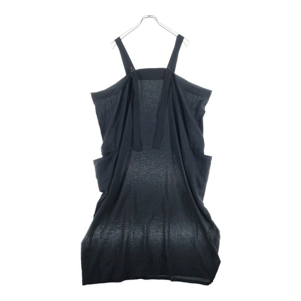 Y's(ワイズ) COTTON BOYLE VIYELLA SHOULDER STRAP DRESS コットンボイル ヴィエラ ショルダーストラップ ドレス ブラック レディース YP-D13-021