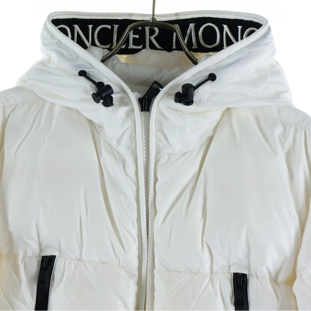 MONCLER(モンクレール) 19AW MONTCLA モンクラ ロゴエンブロイダリー フーデッド ジップアップ ナイロン ダウンジャケット ホワイト E20914194385