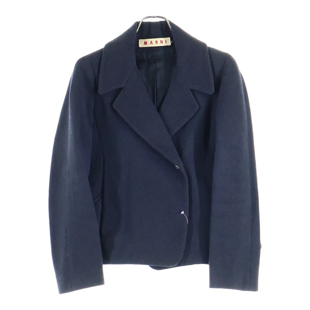 MARNI(マルニ) シングルブレスト ピーコート ジャケット ネイビー レディース GAGIMA809U00TU102