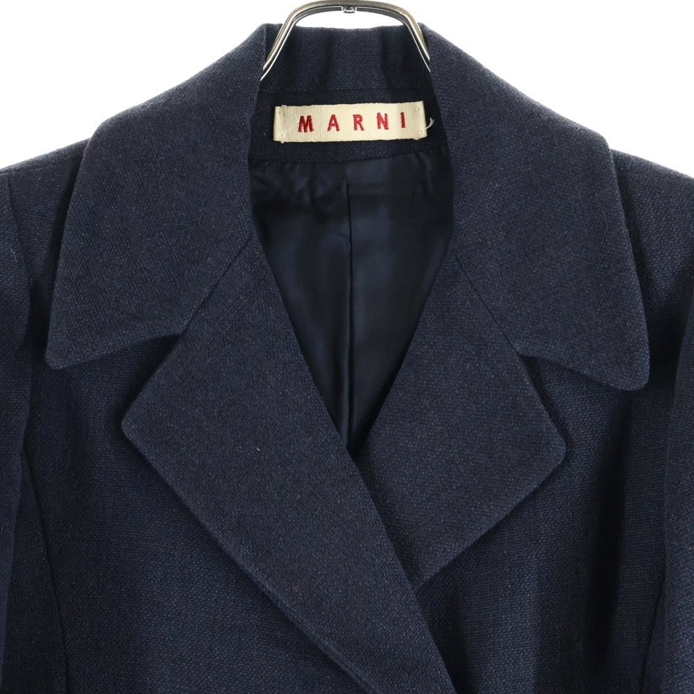 MARNI(マルニ) シングルブレスト ピーコート ジャケット ネイビー レディース GAGIMA809U00TU102