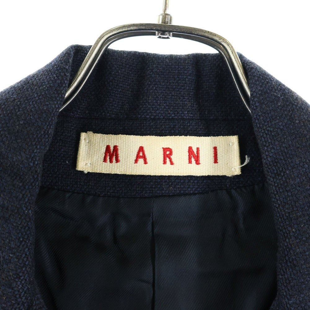 MARNI(マルニ) シングルブレスト ピーコート ジャケット ネイビー レディース GAGIMA809U00TU102