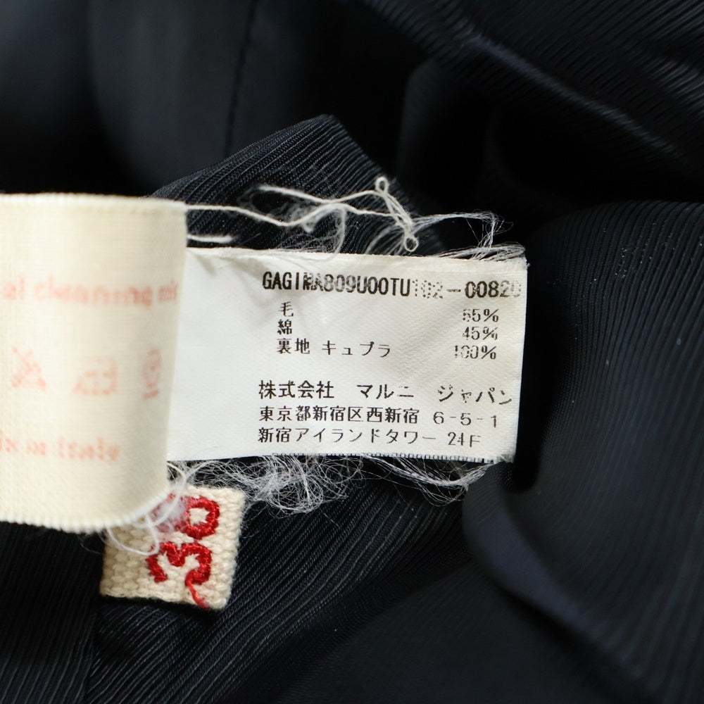 MARNI(マルニ) シングルブレスト ピーコート ジャケット ネイビー レディース GAGIMA809U00TU102