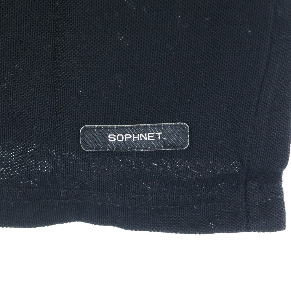 SOPH.(ソフネット) SCORPION POLO SHIRT スコーピオンロゴ刺繍半袖ポロシャツ ブラック