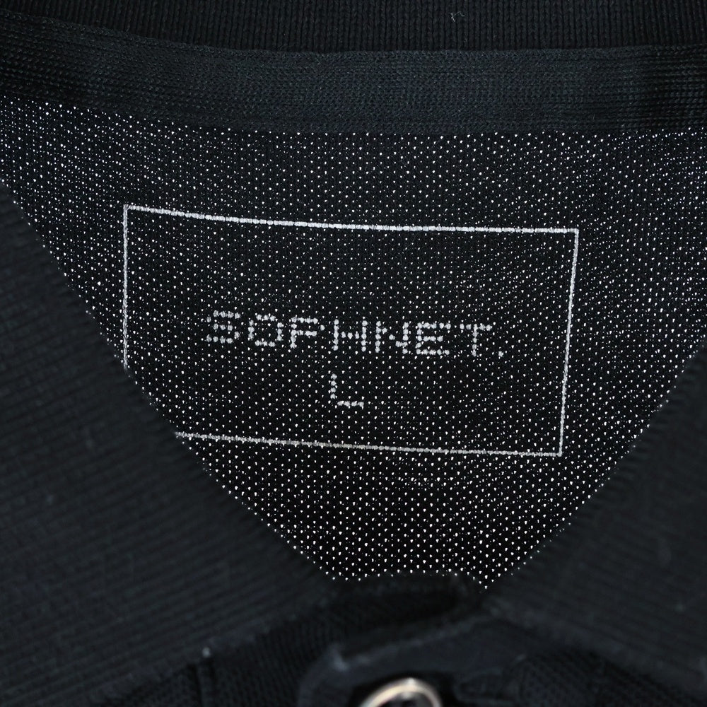 SOPH.(ソフネット) SCORPION POLO SHIRT スコーピオンロゴ刺繍半袖ポロシャツ ブラック