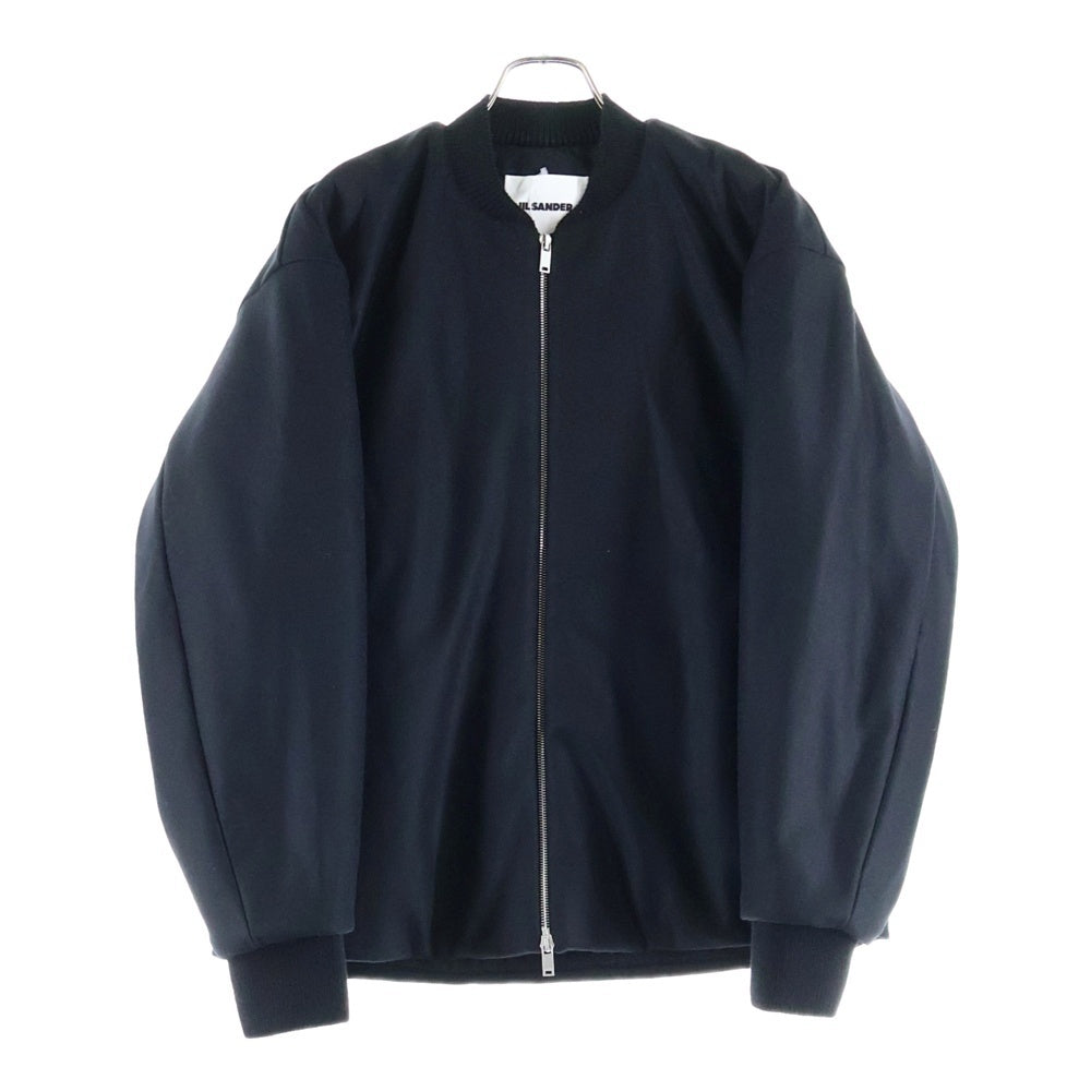 JIL SANDER(ジルサンダー) 25AW ウールメルトン パディングボンバージャケット ブルゾン ネイビー J22BN0277