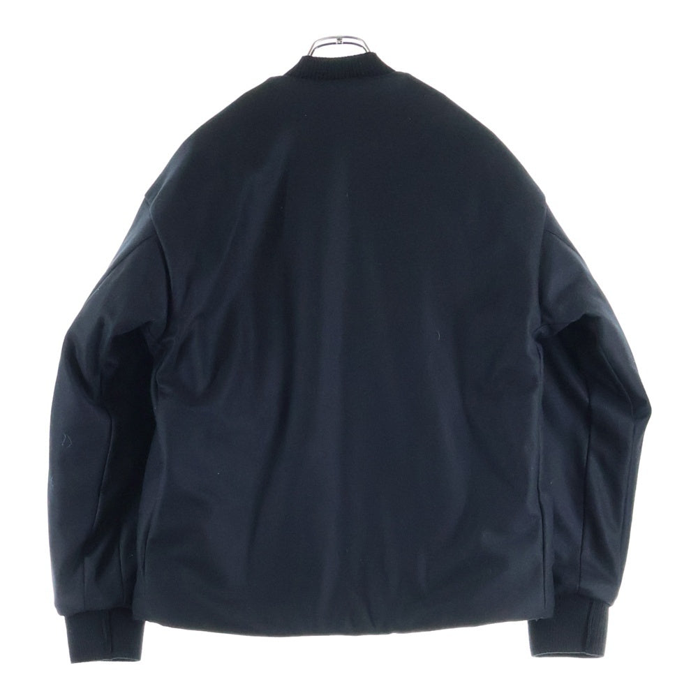 JIL SANDER(ジルサンダー) 25AW ウールメルトン パディングボンバージャケット ブルゾン ネイビー J22BN0277