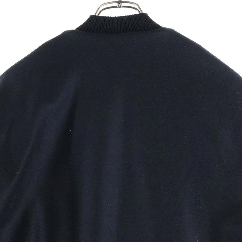 JIL SANDER(ジルサンダー) 25AW ウールメルトン パディングボンバージャケット ブルゾン ネイビー J22BN0277
