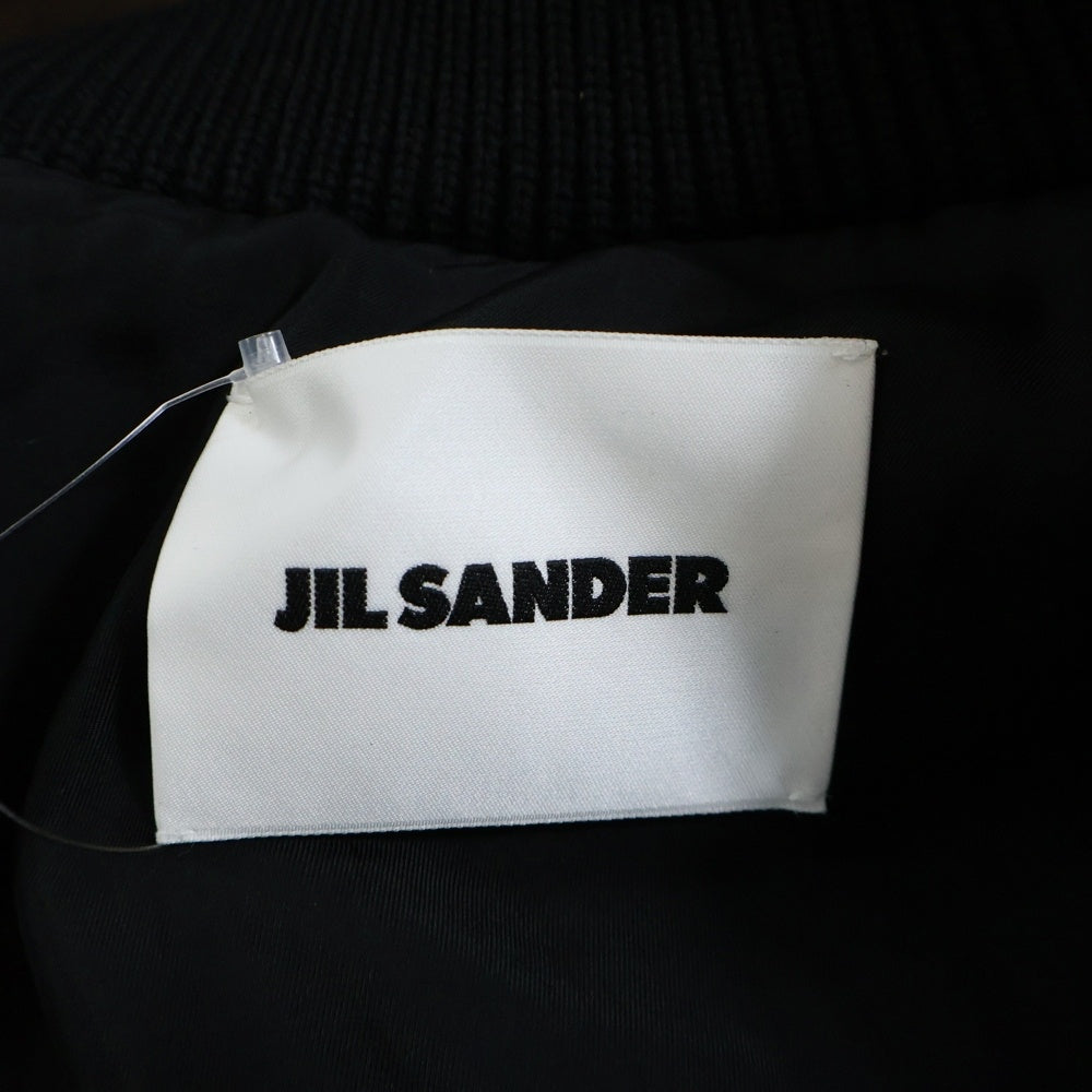 JIL SANDER(ジルサンダー) 25AW ウールメルトン パディングボンバージャケット ブルゾン ネイビー J22BN0277