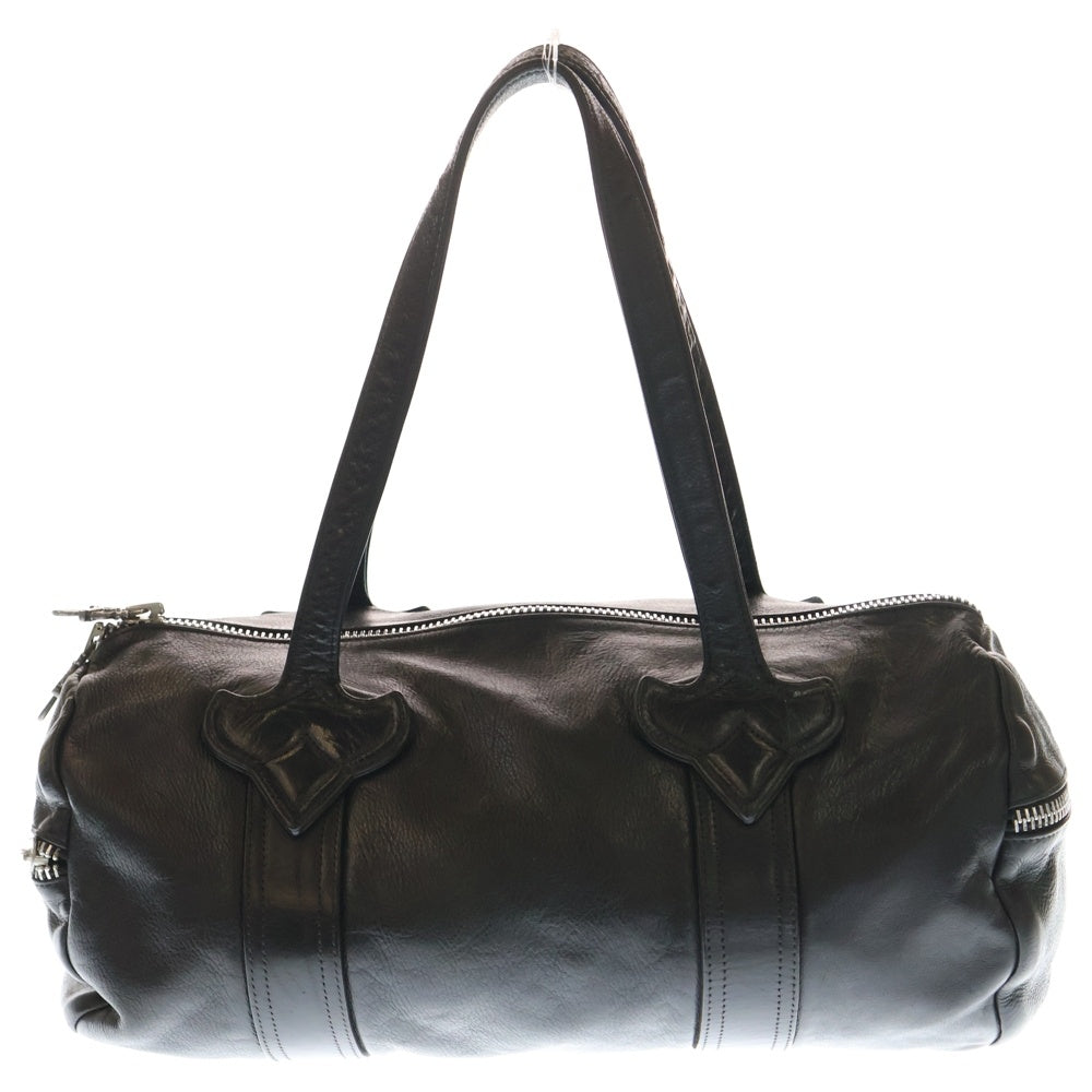 CHROME HEARTS(クロムハーツ) DUFFLE TINY ダッフルタイニー レザー ミニボストン ハンドバッグ ブラック