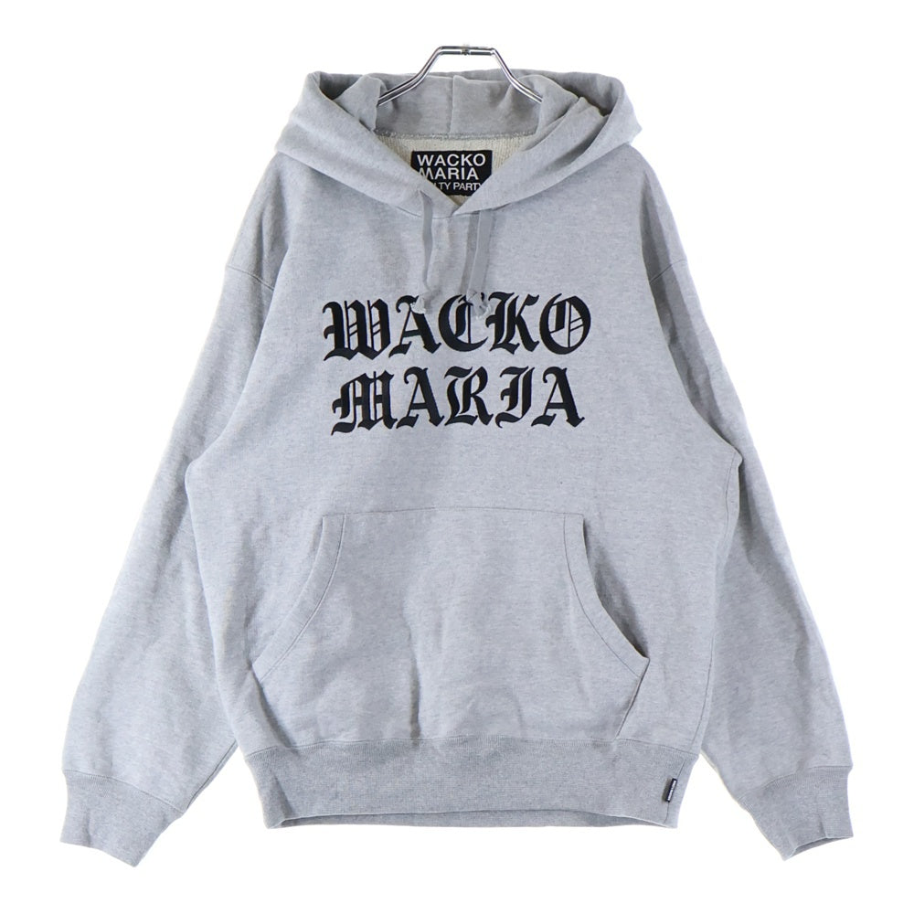 WACKO MARIA(ワコマリア) 23AW HEAVY WEIGHT PULL OVER HOODED SWEAT SHIRT ヘビーウェイト プルオーバーフーデッドスウェットシャツ パーカー グレー 23FW-WMC-SS03
