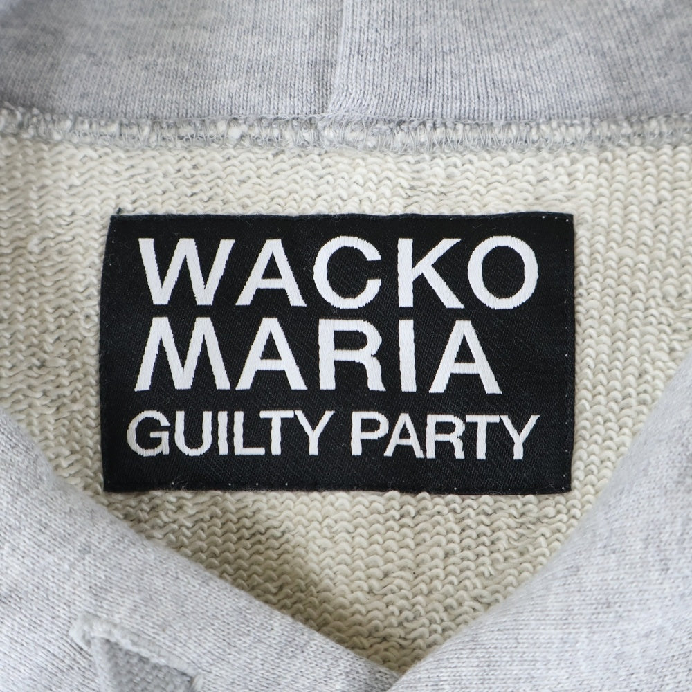 WACKO MARIA(ワコマリア) 23AW HEAVY WEIGHT PULL OVER HOODED SWEAT SHIRT ヘビーウェイト プルオーバーフーデッドスウェットシャツ パーカー グレー 23FW-WMC-SS03