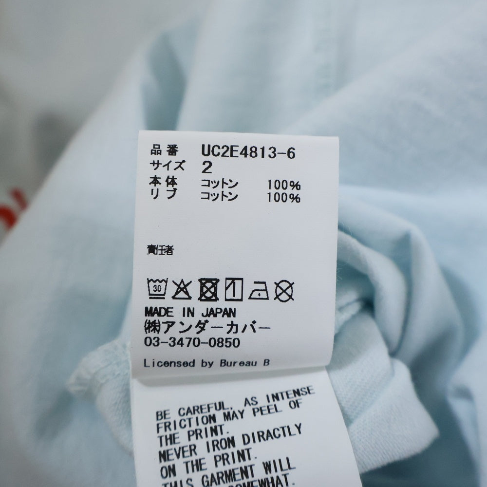 UNDERCOVER(アンダーカバー) 25AW TEE PRINT RASTAKRAUT ラスタクラウト プリント 半袖Tシャツ カットソー ライトブルー UC2E4813-6